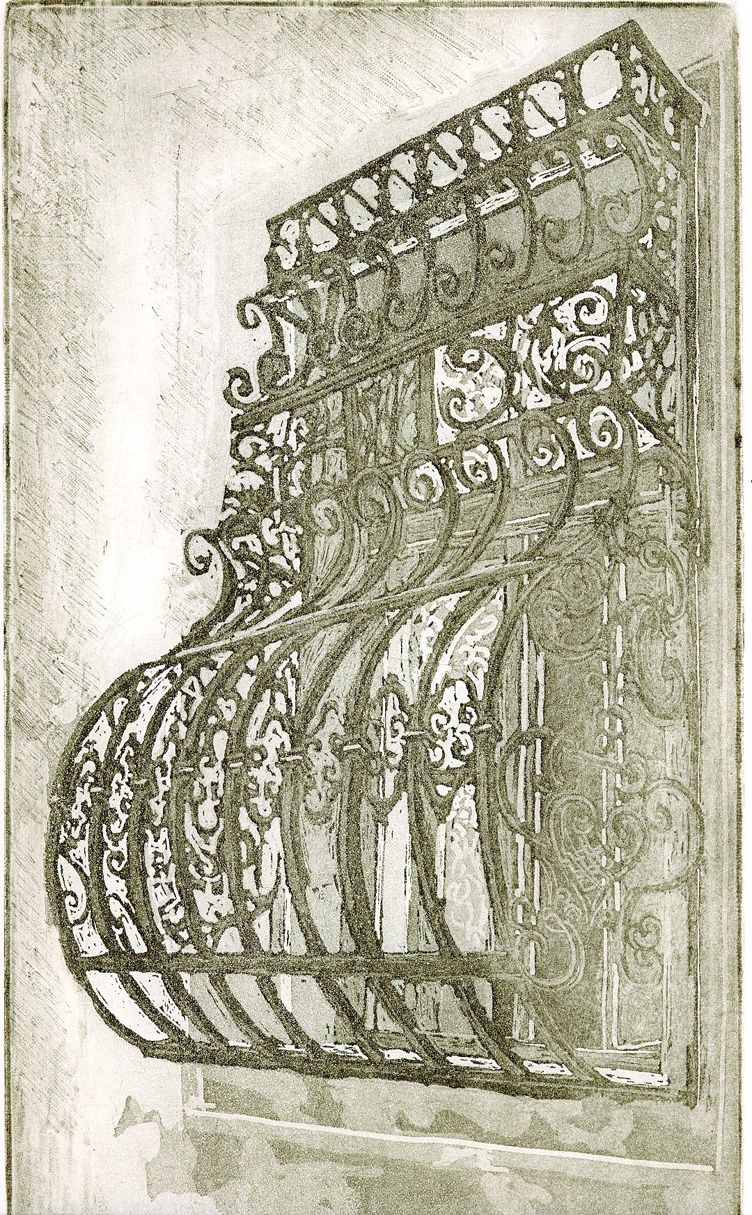 Hajósi barokk ablak (rézkarc)
